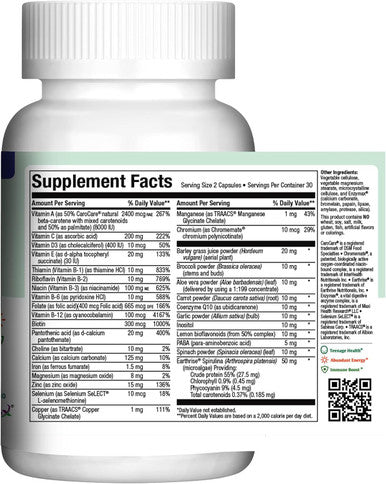 Maxi Health Teen Supreme His Vitamins For Teen Boys (60) - Teen Multivitamin For Young Men Ages 12 17 - Daily Teen Vitamins For Nutrition, Energy, Immune Support, Antioxidants & Teen Boy Needs