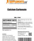 BulkSupplements Calcium Carbonate Powder - Calcium Supplements for Bone Health - Unflavored - 1250mg (500mg of Calcium) , 400 Servings (500 Grams - 1.1 lbs)