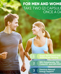 Built Nature Green Tea Extract Pills - Powerful Antioxidant Supplement - 98% Standardized Egcg 1000Mg For Natural Energy With Polyphenols - Gentle Caffeine - 120 Capsules