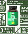 Peak Performance Saw Palmetto Capsules For Men And Women 1000Mg All Natural Saw Palmetto Extract Pills For Prostate Support