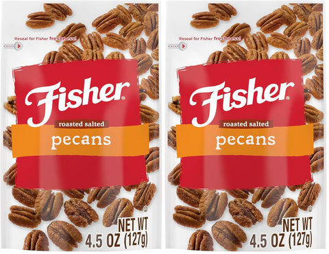 Fisher Snack Glazed Pecans Candied, 24 oz, Pack of 1 | Junior Mammoth Candied Pecans, Perfect For Gifting Or Personal Enjoyment, Crunchy, Irresistibly Sweet