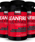 Force Factor LeanFire Ultimate Pre Workout Energy Pills for Men and Women with L-Theanine and Green Tea Extract to Boost Energy Enhance Focus and Improve Athletic Performance 180 Capsules (3-Pack)