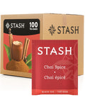 Stash Tea Ginger Peach Green Tea & Matcha Blend, Box of 100 Tea Bags (Packaging May Vary) | Zesty, fruity blend with peach, ginger and matcha notes, Non-GMO Project Verified and foil-sealed freshness
