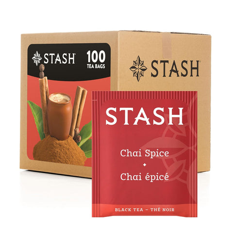 Stash Tea Ginger Peach Green Tea & Matcha Blend, Box of 100 Tea Bags (Packaging May Vary) | Zesty, fruity blend with peach, ginger and matcha notes, Non-GMO Project Verified and foil-sealed freshness