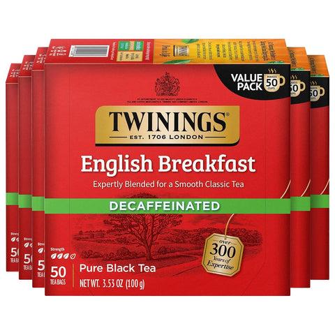 Twinings Lemon & Ginger, Caffeine-Free Herbal Tea Bags, 100 CT Box (1 Pack) | Spicy & Tangy, Ginger, Lemon Peel, Lemongrass, Blackberry Leaves, Soothe Digestion, 100 Foil Lined Individually Wrapped Bags