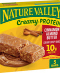 Nature Valley Creamy Protein Bars, Peanut Butter Chocolate, 10g Protein Snacks, 5 Bars, 7.45 oz