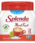 SPLENDA Monk Fruit Zero Calorie Plant Based Granulated Sweetener Jar, 19 oz