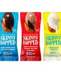 SkinnyDipped Snack Attack Almond Variety Pack, Chocolate Covered Almonds, Low Sugar, Gluten Free, Healthy Snack, 1.2 Ounce Bags (Pack of 15)