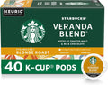 Starbucks K-Cup Coffee Pods, Starbucks Blonde Roast Hot or Iced Coffee, Veranda Blend, 60 Keurig Pods