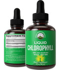 Chlorophyll Liquid Drops - Vegan, Non-Gmo, Gluten Free Liquid Chlorophyll Drops For Water. Supplement For Energy, Skin Care, Immu