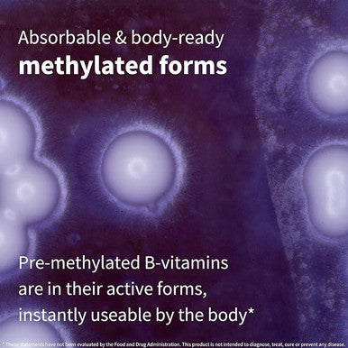 Super B-Complex Methylated Sustained Release Clean Label B Complex 180 Small Tablets