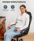 Comfier Massage Seat Cushion, Back Massager With 8 Massage Nodes & 5 Modes, Adjustable Chair Massage Pad With Heat For Home Office, Heated Chair Pad Gifts For Mom,Dad