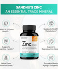 Sandhu'S Zinc 30Mg 120 Count Supplement4 Months SupplyMade In The Usa Immune & Antioxidant Support High Potency & Superior Absorption Capsules