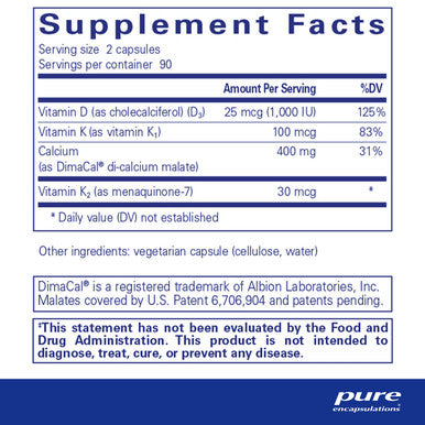 Pure Encapsulations Calcium K/D 180 caps