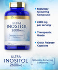 Carlyle Inositol Capsules 2600Mg | 200 Count | Non-Gmo, Gluten Free Myo-Inositol Supplement