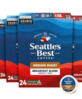 SeattleÃƒÂ¢Ã¢â€šÂ¬Ã¢â€žÂ¢s Best Coffee, Medium Roast K-Cup Coffee Pods, Breakfast Blend, 100% Arabica, 6 Boxes (60 Pods Total)