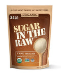 Sugar In The Raw Organic Granulated White Premium Cane Sugar, No Erythritol, Pure Natural Sweetener, Hot & Cold Drinks, Coffee, Baking, Vegan, Gluten-Free, Non-GMO, Bulk Sugar, 24 oz Bag (8-Pack)