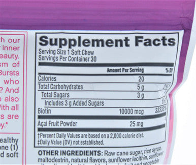 NeoCell - Biotin Burst - Brazilian Acai Berry - 30 Chews