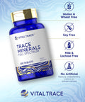 Trace Minerals | 200 Tablets | Full Spectrum Supplement | Non-Gmo & Gluten Free Complex | By Vital Trace