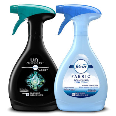 Febreze Fabric Refresher Odor Eliminator Extra Strength Unstopables Fresh Scent 2 Count
