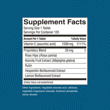 Natures Sunshine Vitamin C Time Release, 1000 Mg, 120 Tablets | Supports The Immune System And Quench Dangerous Free Radicals