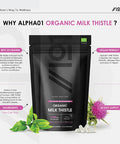 Organic Milk Thistle 1200mg - Silybum Marianum - Organic, Non GMO, Gluten , Halal - 120 Vegan Capsules