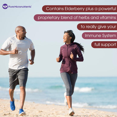Pure Micronutrients Immunity Booster Vitamins - Zinc, Elderberry, Andrographis, Vitamin C, B6, D & E Multivitamin For Immune Support - Powerful Antioxidant - Body Defence Supplement - 60 Cap