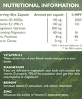 Barefoot Nutrition - Vitamin D3 Complete 4000 IU with Vitamin K2 MK-7 Magnesium Boron & Zinc Supplement High Strength Formula for Bone and Normal Health Function 60 Capsules
