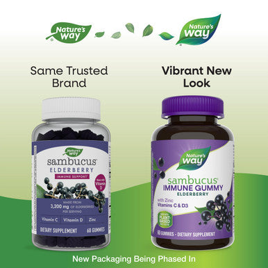 Garden of Life Dr. Formulated Probiotics Organic Kids+ Plus Vitamin C & D - Berry Cherry - Gluten & Nature'S Way Sambucus Elderberry Immune Gummies