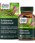 Gaia Herbs Echinacea Goldenseal - Immune Support Supplement for Maintaining a Healthy Respiratory System - with Organic Echinacea and Goldenseal Root - 60 Vegan Liquid Phyto-Capsules (10-Day Supply)