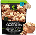 NUT CRAVINGS - Raw Brazil Nuts, Unsalted, No Shell, Whole, (16oz - 1 LB) Packed Fresh in Resealable Bag - Kosher Healthy Snack, Food Assortments