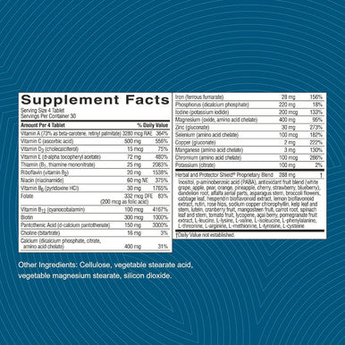 Nature'S Sunshine Super Supplemental, 120 Tablets Multivitamin For Men And Women Provides Vitamins, Minerals, Amino Acids, Herbs, Fruit Powders, Veggie Powders, And Carotenoids
