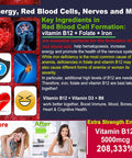 Iron Gummies 18Mg+Vitamin B12 5000 Mcg For Adults Kids - 4 Months Supply - 98% Purity Carbonyl Iron Supplement For Women Men, W/Folate,D3,B6 For Iron Deficiency&Anemia, Red Blood Cell Formation,Energy