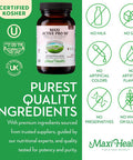Maxi Health Probiotic Plus Ultimate Prebiotic Advanced Live Probiotics Formula - 50 Billion Live Active Probiotic - 15 Strains - Ultra Protection - Active Pro-50-30 Count