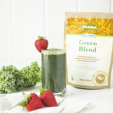 FLORA Green Blend Daily Vegetables Perfect for Smoothies Powder 8.9 Oz