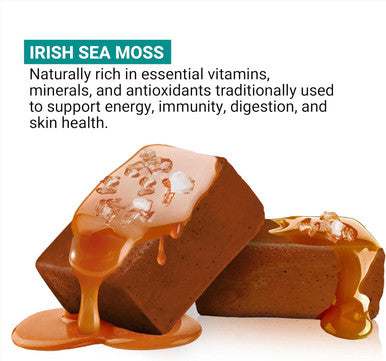 Force Factor Superior Sea Moss, Premium Irish Sea Moss To Support Energy, Immunity, Gut Health, & Skin Health, Non-Gmo, Gluten , Salted Caramel Flavor, 60 Soft Chews