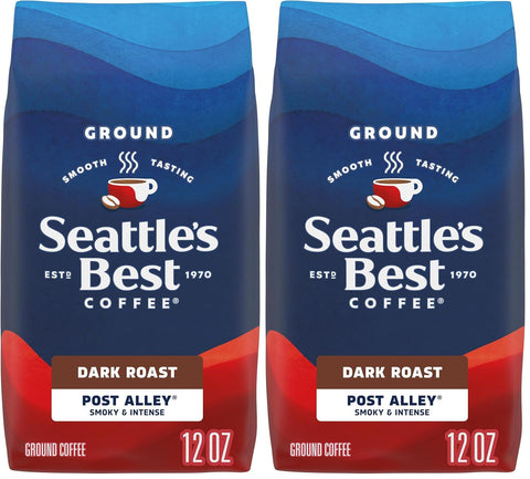 SeattleÃƒÂ¢Ã¢â€šÂ¬Ã¢â€žÂ¢s Best Coffee, Dark Roast Ground Coffee, 6th Ave Bistro, 100% Arabica, 3 Bags (12 oz Each)