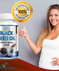 YUMMYVITE Cold Pressed Black Seed Oil - 120 Capsules, Premium Nigella Sativa Pure Black Cumin Seed Oil With Vitamin E, For Hair, Skin & Immune Health - Non-Gmo 120 Capsules