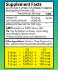 wellwe Vitamin D3 K2 Liquid Drops Vegan Vitamin D3 5000 Iu, Vitamin D Drops Adult No Fillers Non-Gmo, No Taste Liquid Vitamin D3 With K2 Supplement To Boost Energy Levels Mood Immune System 1 Fl Oz