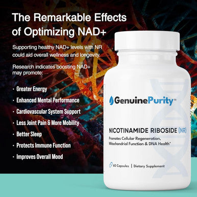 Liposomal Nr 300Mg Nicotinamide Riboside Supplement Advanced Nad Boost For Cellular Energy And Mitochondrial Function Gluten Free, Vegan, Usa Made, Non-Gmo 60 Capsules