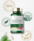 Antioxidants Supplement | 100 Caplets | Nutritional Complex | Vitamin A, C, E | Non-Gmo, Gluten Free Formula | By Carlyle