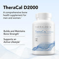 Theralogix TheraCal D2000 - Bone Health Support Supplement with Calcium Magnesium Vitamin D3 Vitamin K2 & Boron - 90-Day Supply - NSF - 360 Tablets