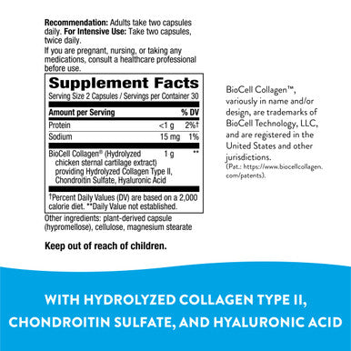 Nature'S Way Hydraplenish, With Patented Biocell Collagen And Hyaluronic Acid To Support Healthy Skin*, 60 Capsules