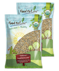 Food to Live Organic Omega-3 Seeds Mix with Flax, Chia and Sesame, 1.5 Pounds Non-GMO Whole Seeds, Raw, Kosher, Vegan. Rich in Omega 3 Fatty Acids and Dietary Fiber. Great for Salads and Oatmeal