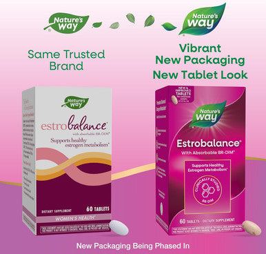Nature'S Way Estrobalance With Br-Dim, Supports Healthy Estrogen Metabolism*, 60 Tablets