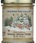 Savannah Bee Winter White Honey in 12 oz Tower Jar