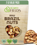 NUT CRAVINGS - Raw Brazil Nuts, Unsalted, No Shell, Whole, (16oz - 1 LB) Packed Fresh in Resealable Bag - Kosher Healthy Snack, Food Assortments
