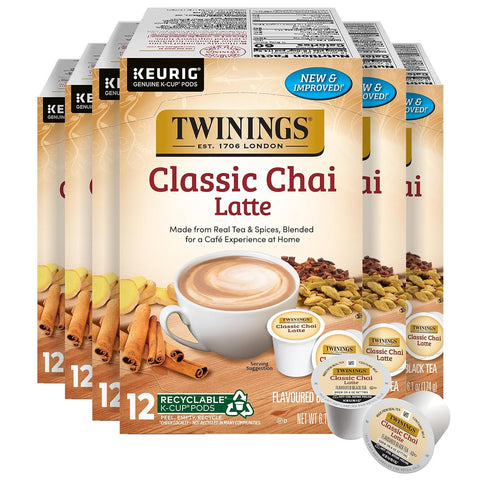 Twinings Sleep Herbal Tea K-Cup Pods for Keurig, 24 CT Box (Pack of 1) | Formerly Nightly Calm, Relaxing Camomile, Spearmint & Lemongrass, Caffeine-Free, For Single-Serve Brewers, Enjoy Hot or Iced