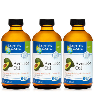 Earth'S Care Earth S Care Avocado Oil - Avocado Oil For Hair And Skin With Vitamin E Glass Bottle 8 Fl. Oz.