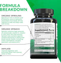 SBO Probiotic Organic Greens Superfood Blend Vegan Probiotics 50 Billion CFUs Per Serving Organic Spirulina Kale Broccoli Spinach for Improved Digestion and Immunity ShelfStable Supplement